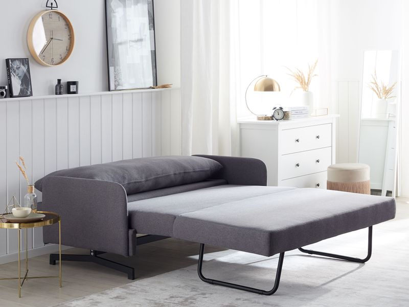 Sofa rozkładana szara BELFAST zdjęcie 3