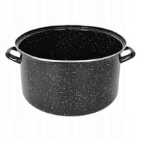 Garnek STALOWY EMALIOWANY duży do gotowania gastronomiczny 32 cm 20L