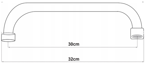 WYLEWKA 1/2'' do bateria ścienna WYL-C-30-1/2 na Arena.pl
