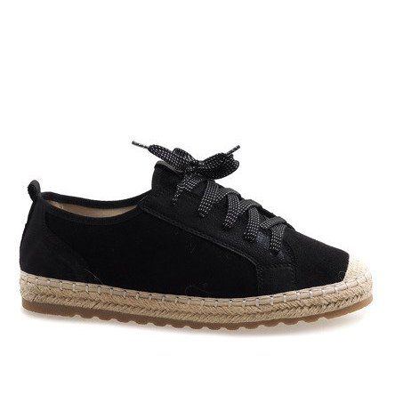 Czarne espadryle sznurowane BB02P r.37 na Arena.pl