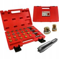 Zestaw naprawczy gwintów korków oleju 64 el SilverTools S10495