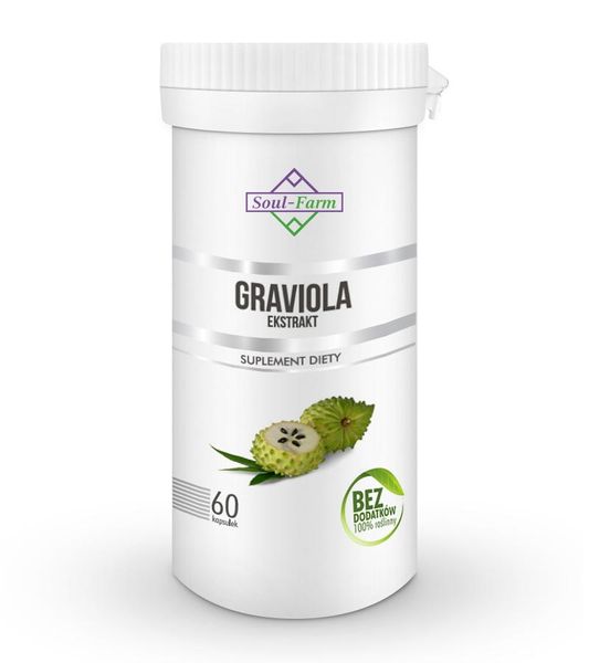Suplement Soul-Farm Graviola Ekstrakt 60 kapsułek zdjęcie 1