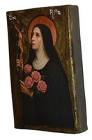 Ikona Święta Rita patronka od spraw beznadziejnych, przy ciężkich chorobach