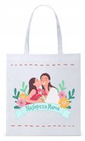 Dla Mamy Mamusi Prezent Torba Eco Biała Shopper Z Nadrukiem Ze Zdjęciem