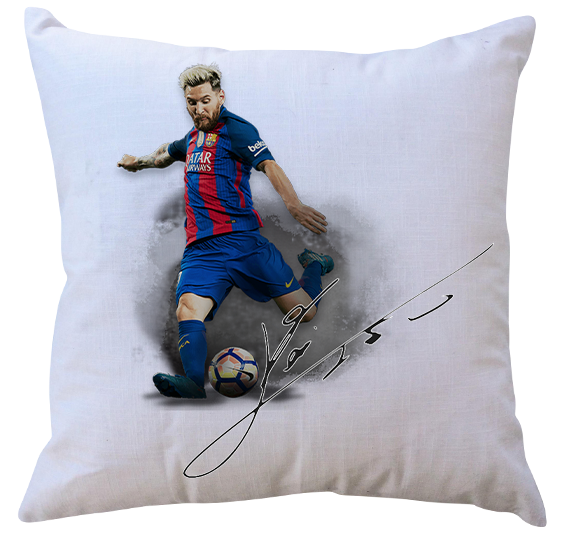 Poduszka Lionel Messi z autografem zdjęcie 1
