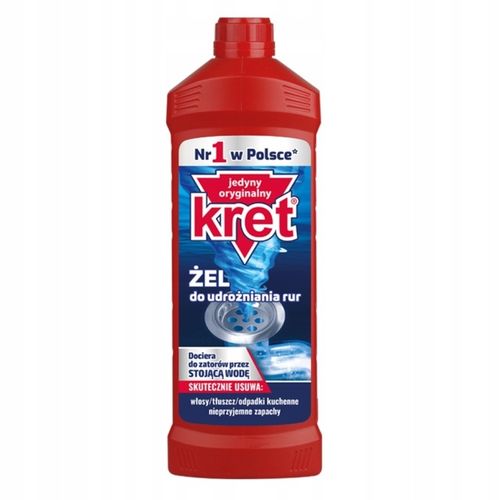 Kret Żel do Udrażniania Rur Kuchnia Łazienka Zestaw 1500g na Arena.pl