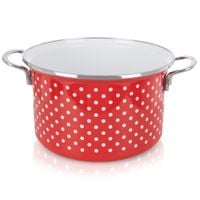 Garnek Emaliowany do Gotowania Tradycyjny na Gaz Indukcję 22 cm 4L