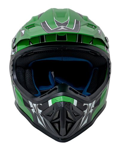 Kask Motocyklowy Enduro Zielony M na Arena.pl