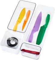 iDesign Organizery do szuflad zestaw 4 sztuk