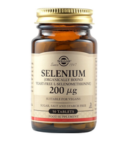 SOLGAR Selenium (Yeast Free) - Selen (nie zawiera drożdży) 200 mcg (50 tab)