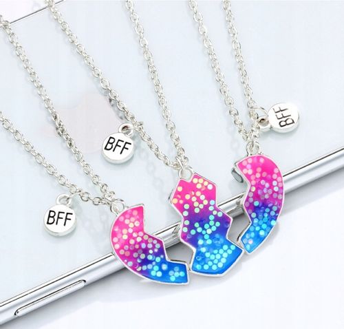 ŁAŃCUSZKI BFF DLA PRZYJACIÓŁEK ZESTAW 3 sztuki na Arena.pl