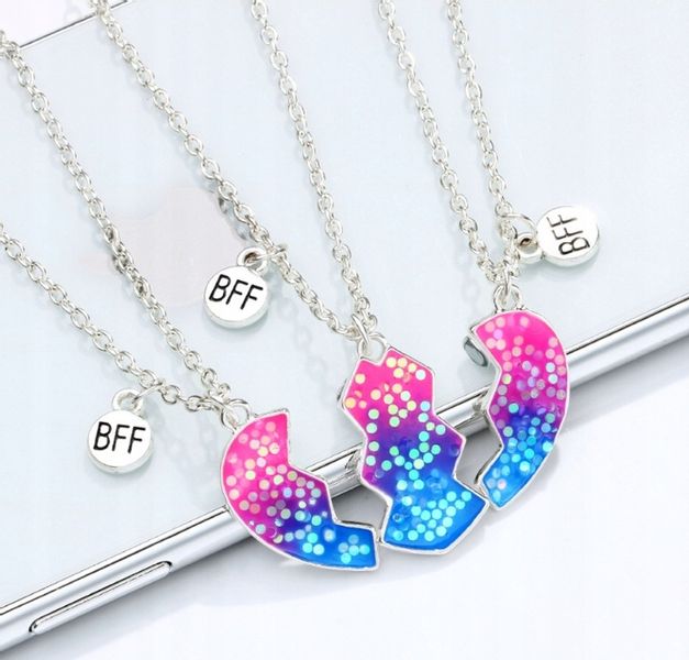 ŁAŃCUSZKI BFF DLA PRZYJACIÓŁEK ZESTAW 3 sztuki zdjęcie 5