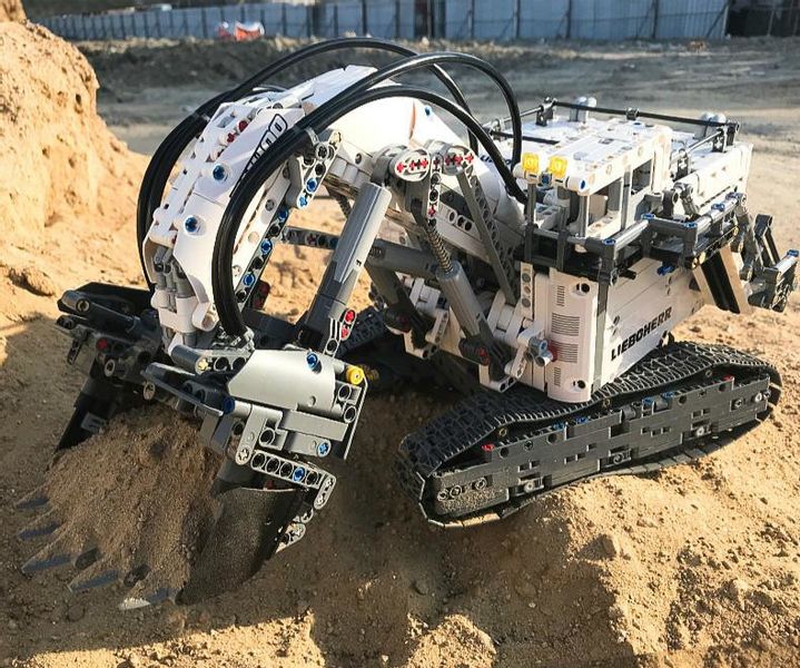 KLOCKI KOPARKA TECHNIC LIEBOHERR APLIKACJA 13130 MOULD KING EXCAVATOR zdjęcie 6