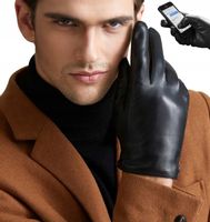 Reverse DOTYKOWE RĘKAWICZKI SKÓRZANE MĘSKIE SKÓRA NATURALNA OCIEPLANE r L