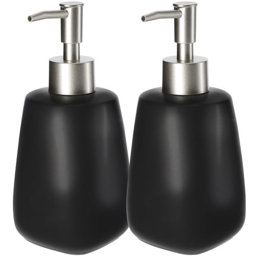 Dozownik Na Mydło Płyn Pojemnik Czarny 2 x 400ml na Arena.pl