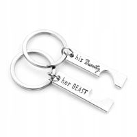 Wyprzedaż Brelok dla Par Her Beast His Beauty HIT