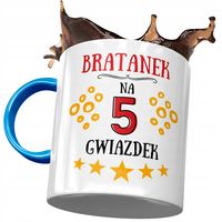 Kubek Błękitny Dla Bratanka Urodziny Prezent Z Nadrukiem Ze Zdjęciem