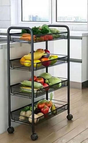 MOBILNY REGAŁ KUCHENNY ŁAZIENKOWY STOLIK NA KÓŁKACH METALOWY WÓZEK 4 na Arena.pl