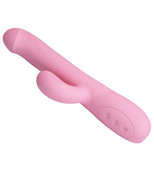 Różowy wibrator rotacyjny zdjęcie 4