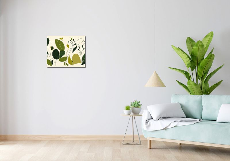 Obraz 50x40cm Świeżość Liści zdjęcie 2