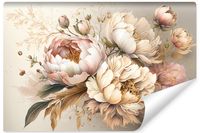 Fototapeta Do Salonu KWIATY Piwonie Styl Retro 180cm x 120cm