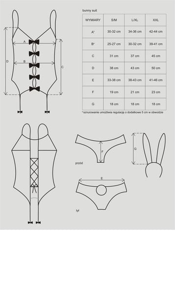 Bunny Suit Kostium L/Xl zdjęcie 4