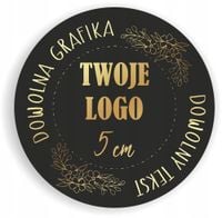 Naklejki ETYKIETY REKLAMOWE + twoje LOGO dowolny nadruk 250 sztuk
