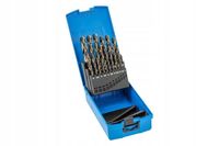 ZESTAW WIERTEŁ DO METALU KPL 25 SZT. 1-13 MM HOGERT HT6D800 WIERTŁA NWKA