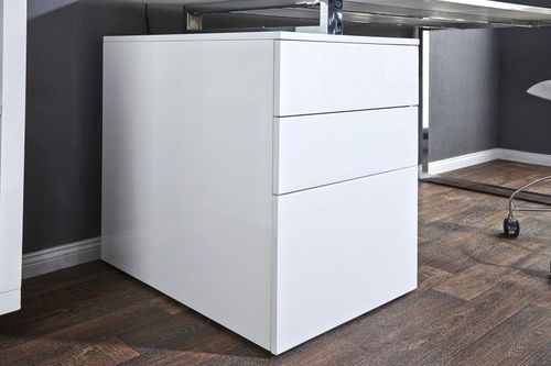 Biurko COMPACT białe - MDF, chrom na Arena.pl