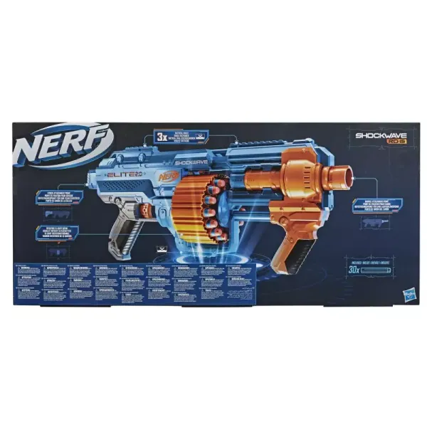 Nerf Elite 2.0. Wyrzutnia Shockwave zdjęcie 3