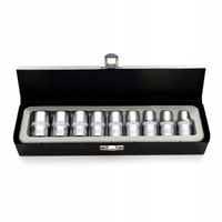 NASADKI KLUCZE E-TORX 1/2 9 SZTUK ZESTAW + WALIZKA