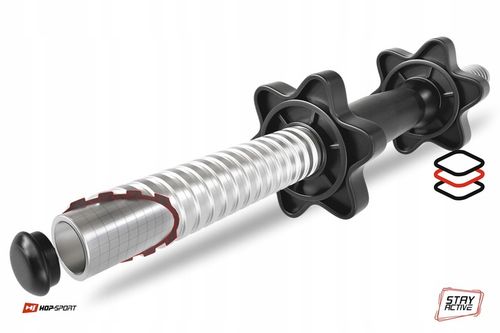 HANTLE KOMPOZYTOWE ZESTAW HANTLI 2x10KG REGULOWANE BITUMICZNE SZTANGA GRYF na Arena.pl