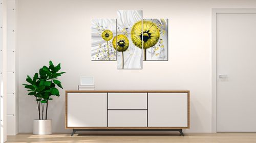 Obraz Na Płótnie 90X70 Żółte Dmuchawce 3 na Arena.pl