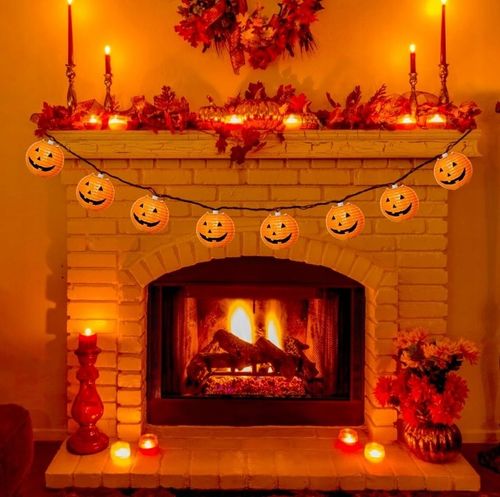 Girlanda Lampiony DYNIE LED Ozdoba HALLOWEEN Lampki Wiszące Dynie 2m na Arena.pl