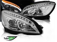 LAMPY REFLEKTORY Do MERCEDES W204 C-KLASA Od 2007 Do 2010 Roku CHROME LED