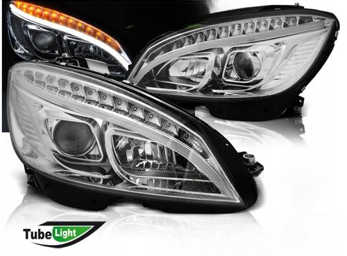 LAMPY REFLEKTORY Do MERCEDES W204 C-KLASA Od 2007 Do 2010 Roku CHROME LED na Arena.pl