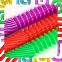 Rurki Tuby Klocki Sensoryczne Rury Pop 50 EL ZESTAW dla Dzieci Antystresowe