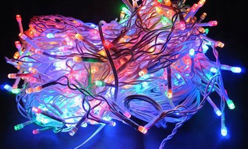 LAMPKI SOPLE 100 LED GRUBY KABEL 5,5m + FLASH na Arena.pl