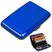 portfel etui aluminiowe na karty dokumenty niebieski | 15014_n
