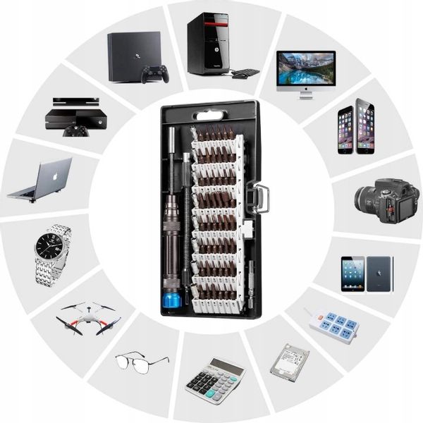 ZESTAW PRECYZYJNYCH ŚRUBOKRĘTÓW 60W1 BITY WKRĘTAK TORX MAGNETYCZNE MAGNES zdjęcie 8