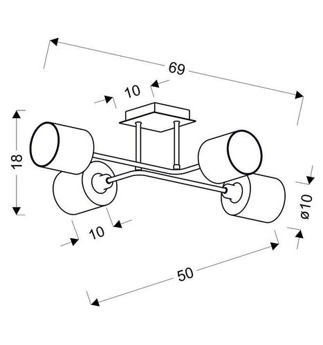 Sax ampla 4x40W E14 satyna na Arena.pl