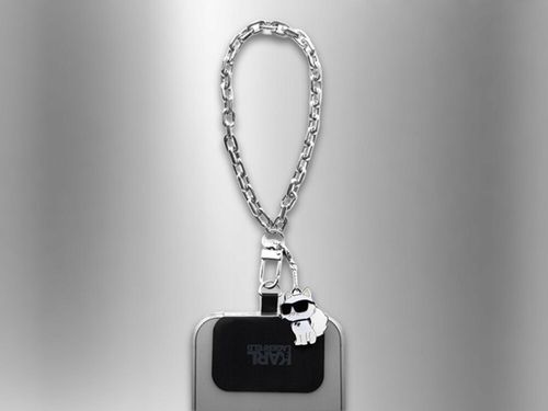 Pasek KARL LAGERFELD Universal Hand Strap Choupette Srebrny na Arena.pl