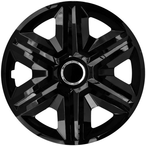 4x Kołpaki 15 cali uniwersalne NRM FAST CZARNY LAKIEROWANY + RING Komplet na Arena.pl