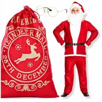 9W1 ZESTAW KOSTIUM ŚWIĘTEGO MIKLOŁAJA STRÓJ PRZEBRANIE PROFESJONALNY ŚWIĘTA