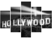 70 100CM OBRAZ 5 ELEM NIGHT IN HOLLYWOOD DRUK PŁÓTNO