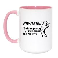 Duży Biało-Różowy 450 ml