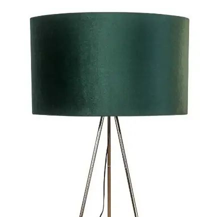 Lampa podłogowa na trójnogu INGA H06-GD-GR okrągła zielona złota zdjęcie 2