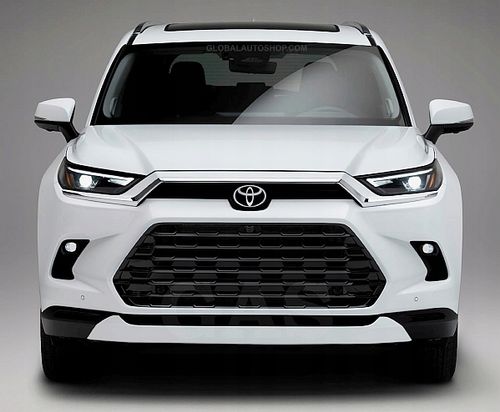 Toyota Grand Highlander - Chromowane Listwy Grill Atrapy Zderzaka Tuning na Arena.pl