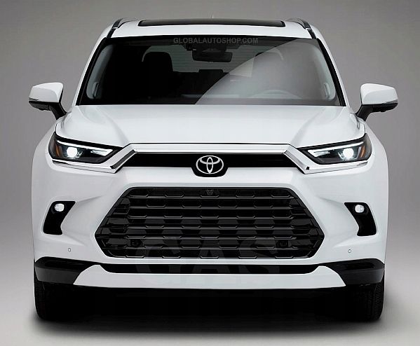 Toyota Grand Highlander - Chromowane Listwy Grill Atrapy Zderzaka Tuning zdjęcie 2