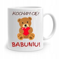 Kubek Dla Babci Na Urodziny Kocham Cię Babuniu Z Nadrukiem Ze Zdjęciem
